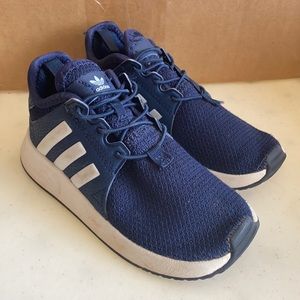 Boy Adidas Navy Blue Athletic Shoes Size 9
